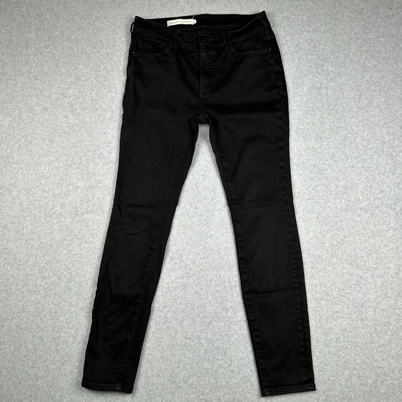 Anthropologie Denim - Anthropologie Pilcro And The Letterpress Jeans Sz 28 Mid Rise Black Denim Skinny